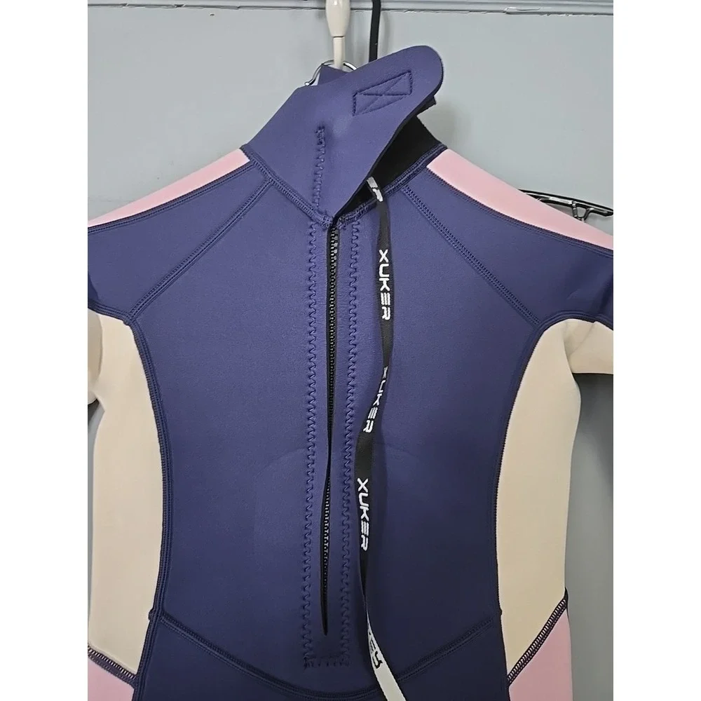 Kids Wetsuit for Boys Girls Toddler 2mm Front Zip Full Body Diving Sz 10 Blue‎